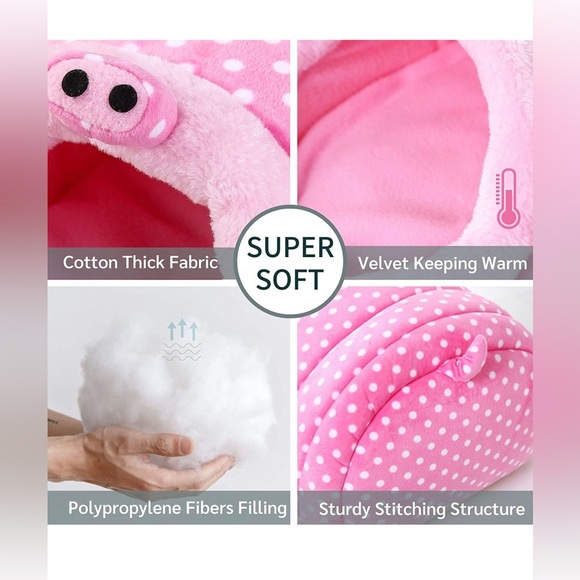 COPY - Animal Bed Guinea Pig Accessories Cage Habitat Toy Hideout House Washable - Picture 2 of 8